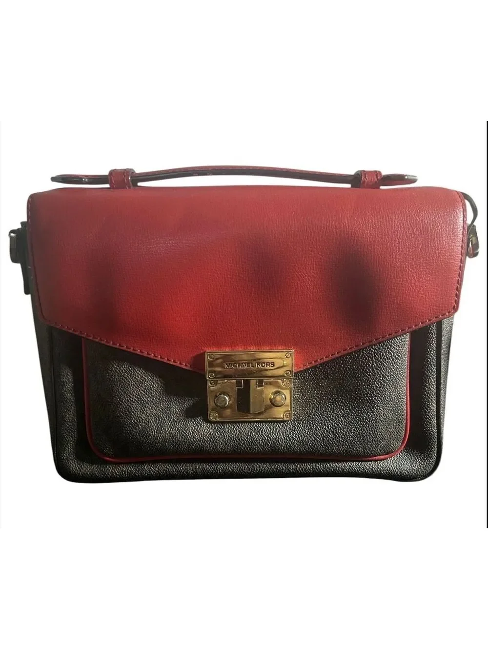 MK63. Michael Kors Rose Medium Top Handle Messenger Bag